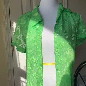 Bundle colorful see through shirts